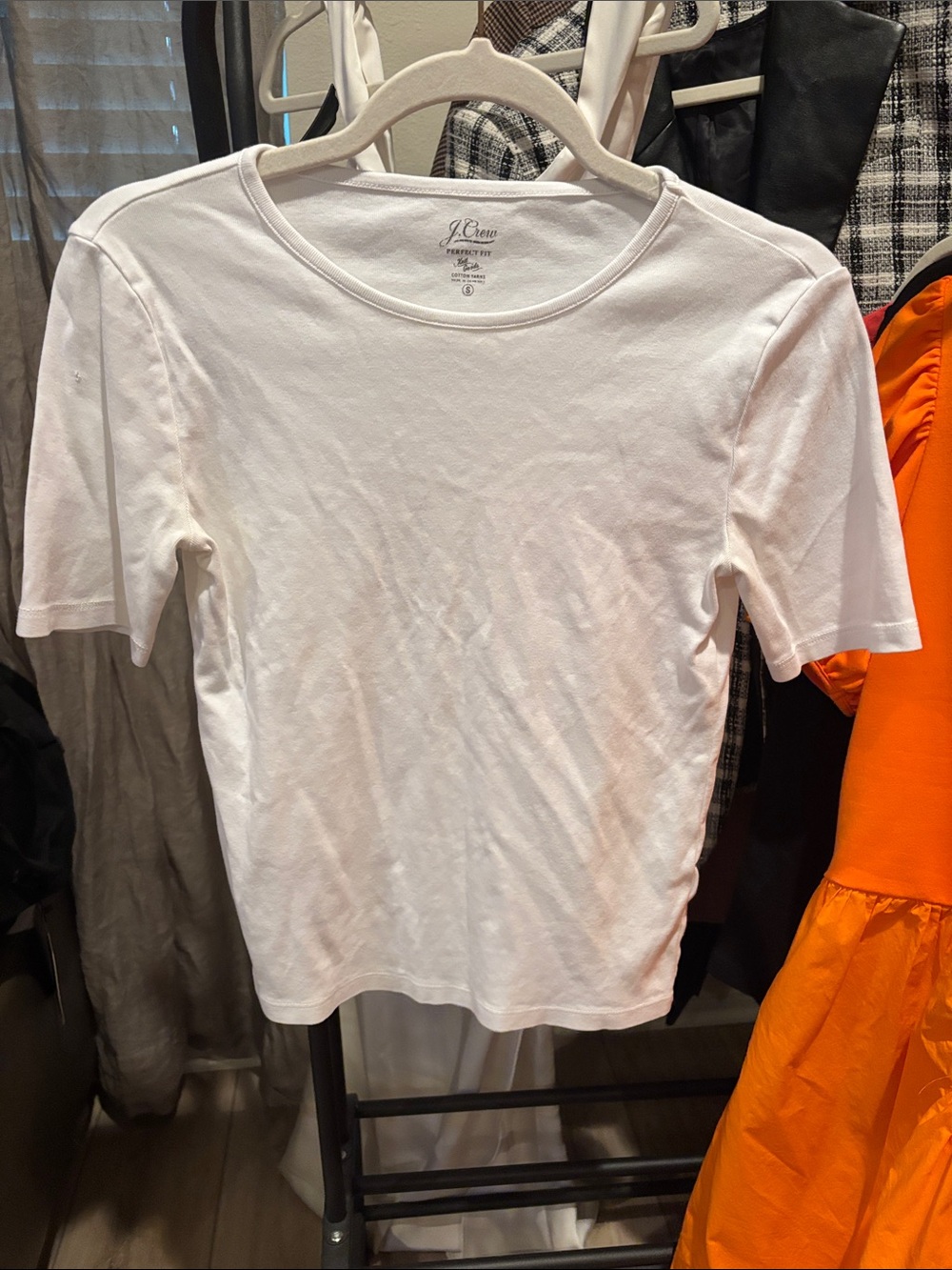 J. Crew White Short Sleeve Crewneck Tee